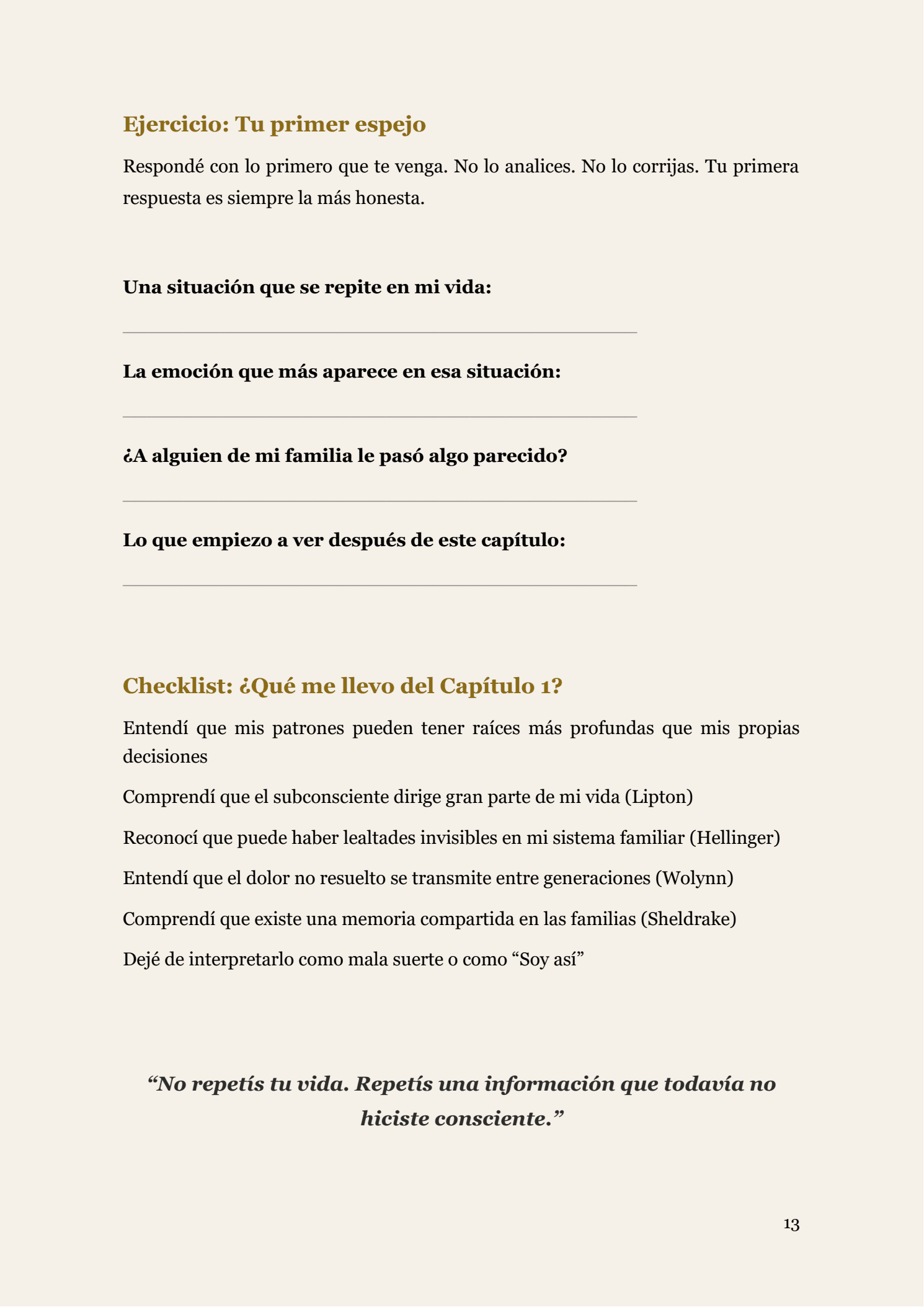 Página de ejercicio guiado dentro del ebook El Guión Invisible