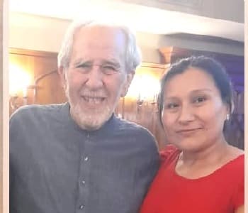 Bruce Lipton junto a Eliana Rivadineira