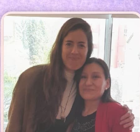 Mercedes García junto a Eliana Rivadineira
